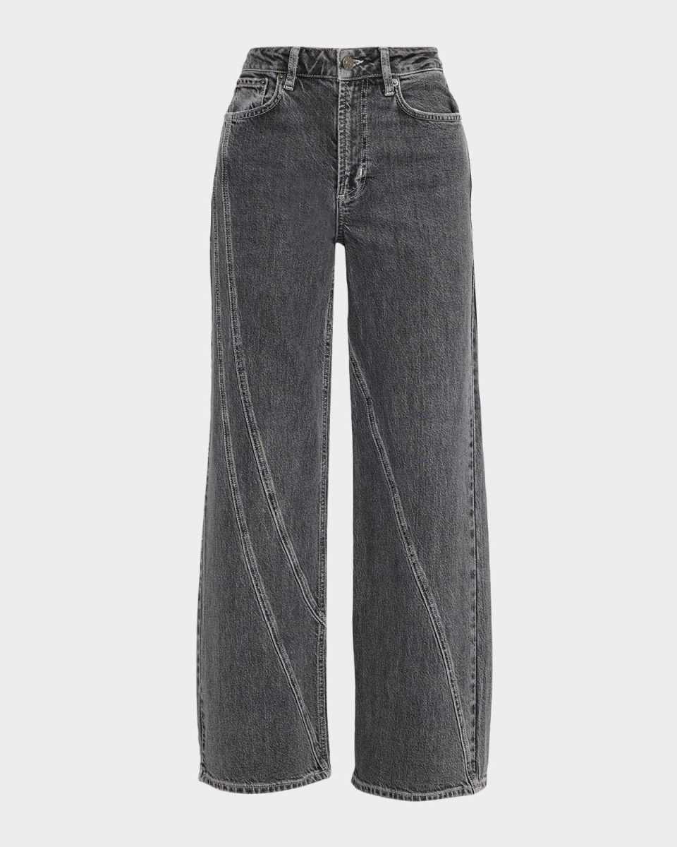 Getty Wide-Leg Twist Seam Jeans